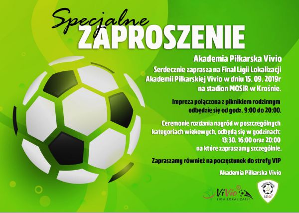 zdjęcie do
													 artykułu  Finał Ligii Lokalizacji Akademii Piłkarskiej Vivio w Krośnie