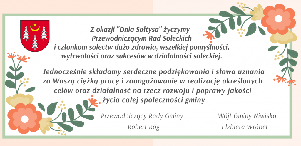 Życzenia dla sołtysów
